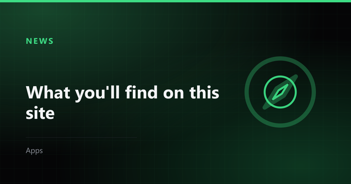 What you'll find on this site